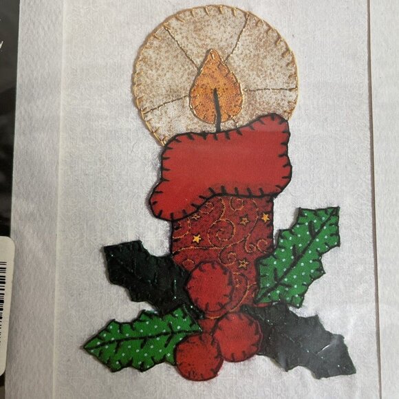 VTG NMI NEEDLEMAGIC Inc. Iron-On Appliqué Card By Numbers, Candle #1196, NIP - Picture 12 of 14